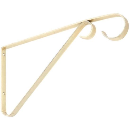 National 6 In. Brass Steel Hanging Plant Bracket