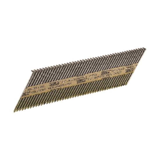 Senco ProHead 34 Degree Paper Tape Bright Ring Shank Clipped Head Framing Stick Nail, 2-3/8 In. x .113 In. (2500 Ct.)