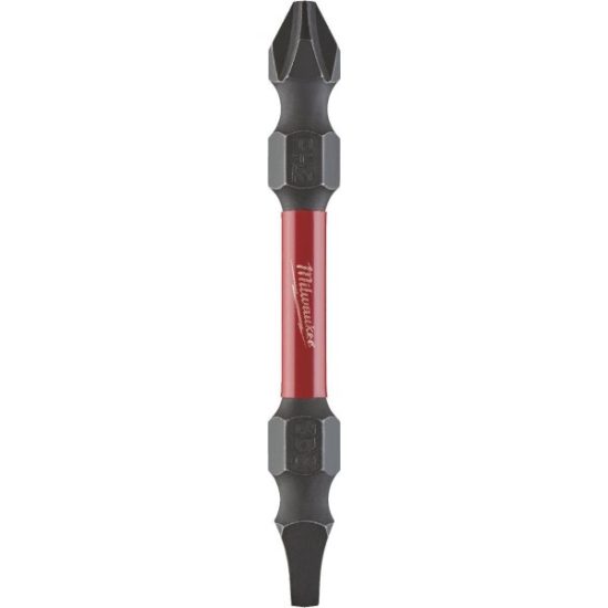 Milwaukee SHOCKWAVE #2 Phillips and #2 Square Recess Power Double-End Screwdriver Bit