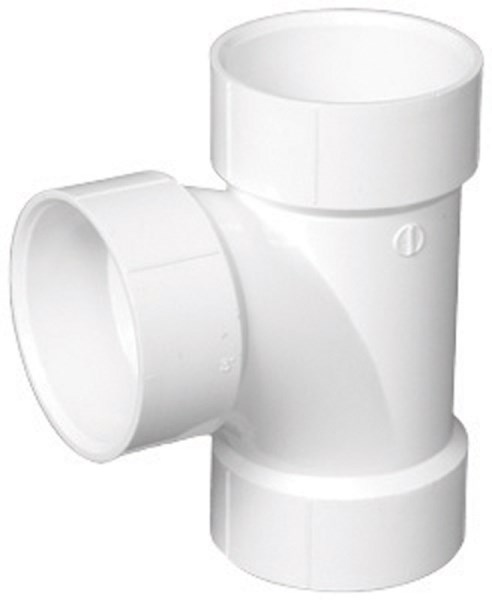Charlotte Pipe 1-1/4 In. Schedule 40 Sanitary PVC Tee