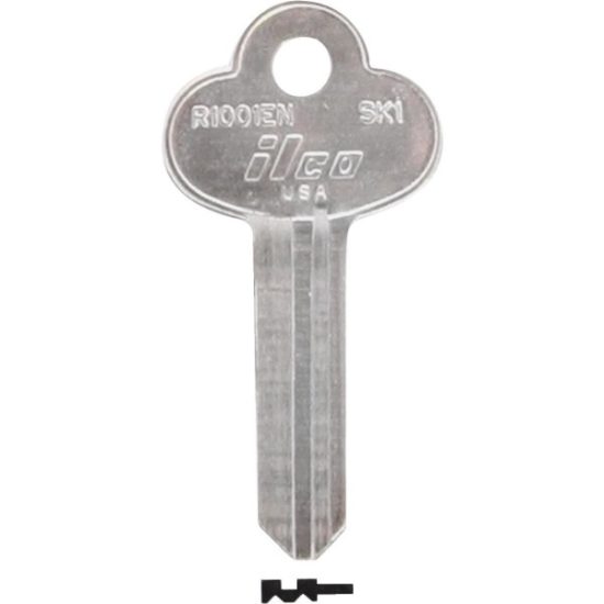 ILCO SKILLMAN Nickel Plated Toolbox Key, SK1 / R1001EN (10-Pack)