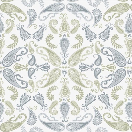 Con-Tact Grip Print 18 In. x 4 Ft. Abbey Sage Non-Adhesive Shelf Liner