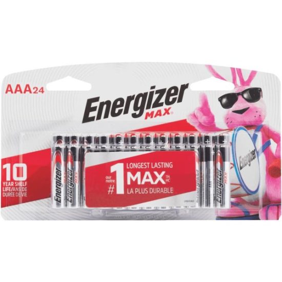 Energizer Max AAA Alkaline Battery (24-Pack)