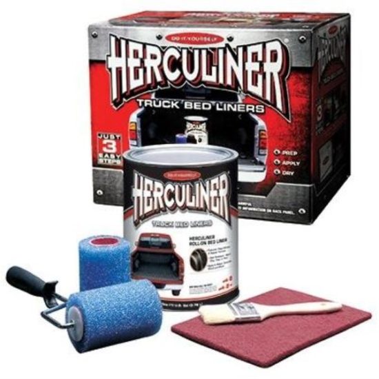 PEAK Herculiner Gal. Brush-On Bed Liner Kit, Black