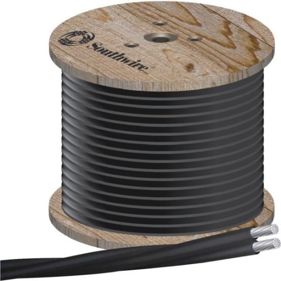 Southwire 500 Ft. 2-2-2 AWG 3-Conductor Underground Service Entrance Cable Electrical Wire