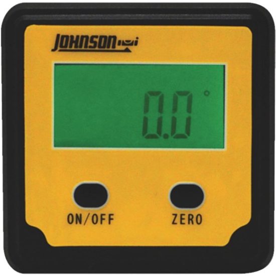 Johnson Level Plastic Magnetic Digital Protractor Angle Locator