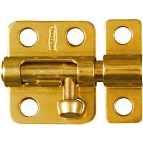 National 2 In. Solid Brass Door Barrel Bolt