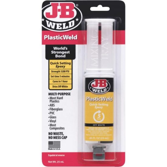 J-B Weld 0.85 Oz. PlasticWeld Epoxy Syringe