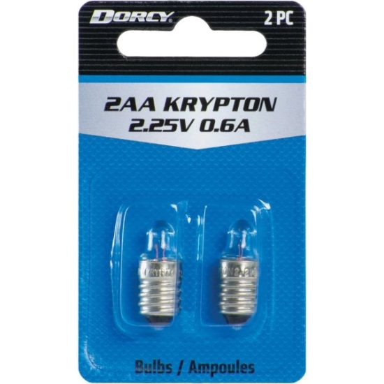 Dorcy Active Series Krypton 2.25V Replacement Flashlight Bulb (2-Pack)