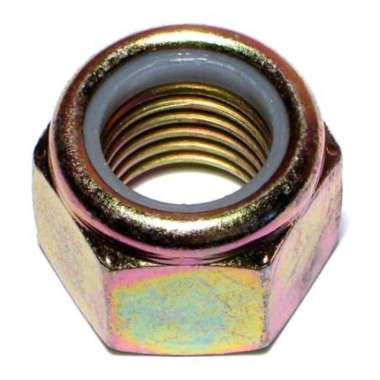 7/8 -9 Zinc Plated Grade 8 Nylon Insert Lock Nuts LNS8-144 (5 pcs)