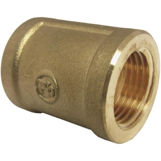 Lasco 1/2 In. FPT x 1/2 In. FPT Red Brass Coupling