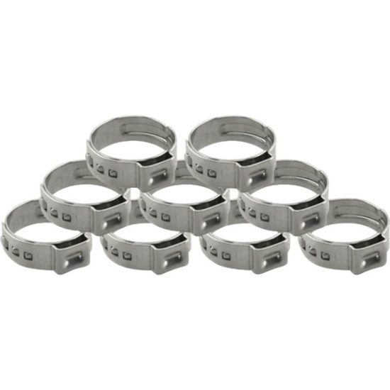 Plumbeeze 1/2 In. Stainless Steel PEX Pinch Clamp (10-Pack)