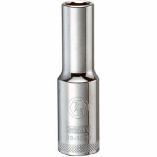 SAE Socket, Deep, 6-Point, 7/16-In., 1/2-In. Drive