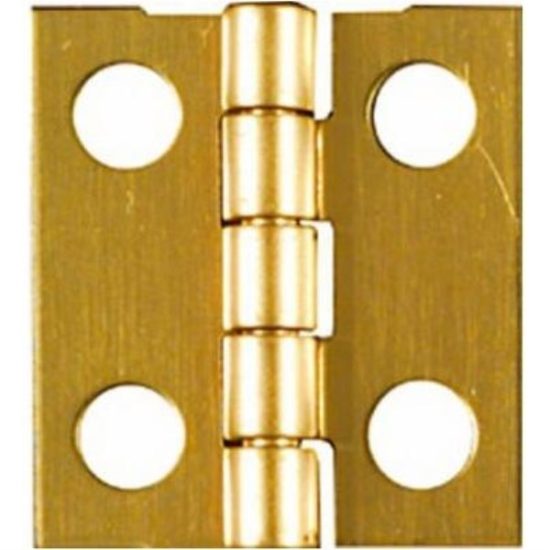 National 3/4 In. x 11/16 In. Medium Clear Coat Decorative Hinge