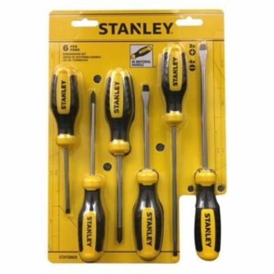 Stanley Slotted & Phillips Screwdriver Set (6-Piece)