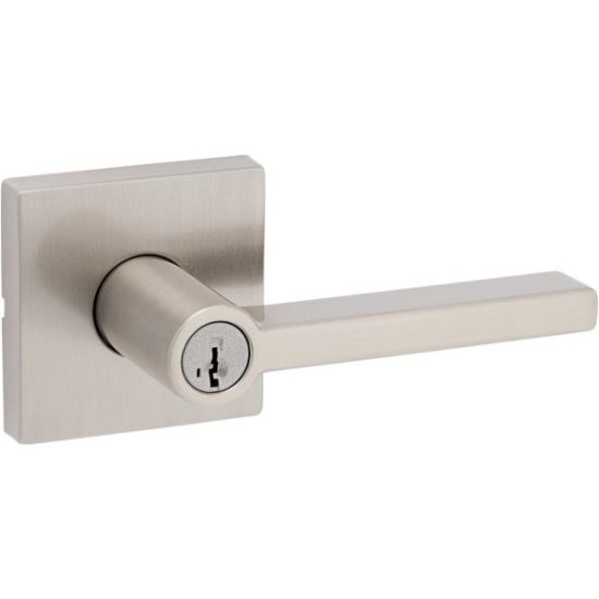 Kwikset Signature SmartKey Halifax Satin Nickel Entry Lockset