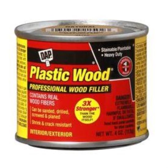 DAP Plastic Wood 4 Oz. Natural Solvent Professional Wood Filler