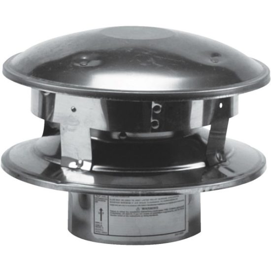 SELKIRK VP Pellet Pipe Vertical, Type L Insulated 3 In. x 6 In. Termination Cap