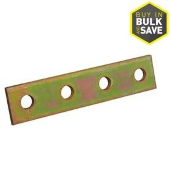 Superstrut 7-1/4 In. L. Flat Goldgalv Electroplated Zinc Bracket