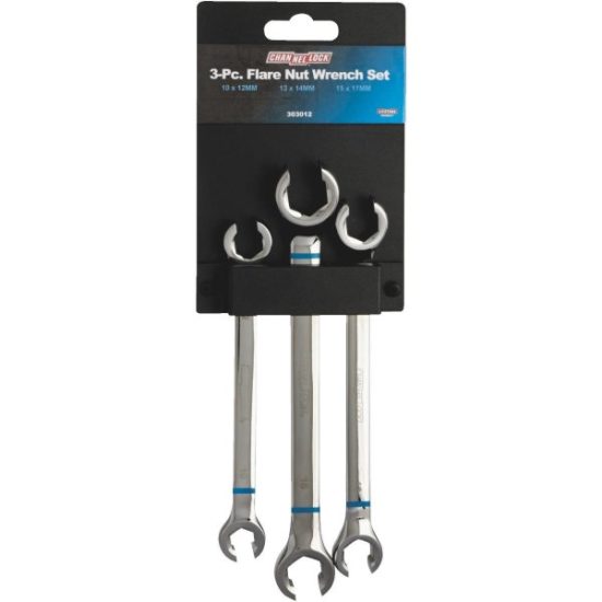 Channellock Metric 6-Point Flare Nut Wrench Set (3-Piece)