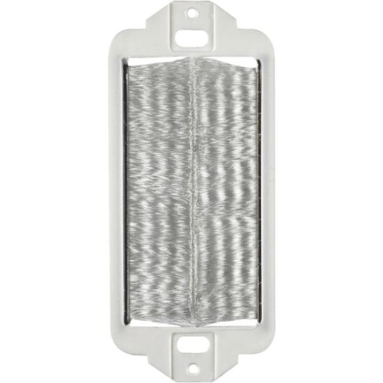 Leviton Decora White Brush Passthrough Wall Plate Insert