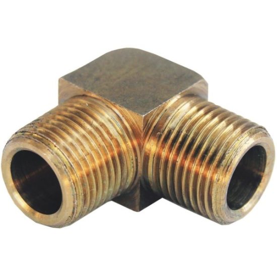 Lasco 3/8 In. MPT x 3/8 In. MPT 90 Deg. Brass Elbow (1/4 Bend)