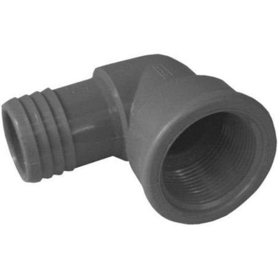 Boshart 1 In. x 3/4 In. FIP 90 Deg. Reducing Polypropylene Insert Elbow (1/4 Bend)