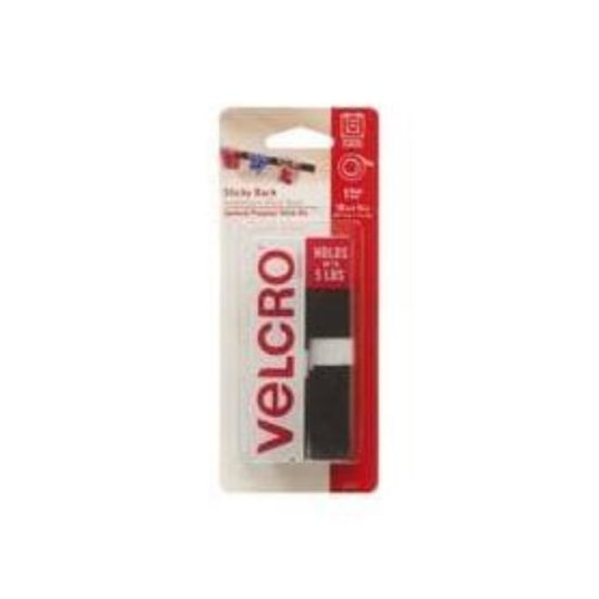 VELCRO Brand 3/4 In. x 18 In. Black Sticky Back Reclosable Hook & Loop Roll