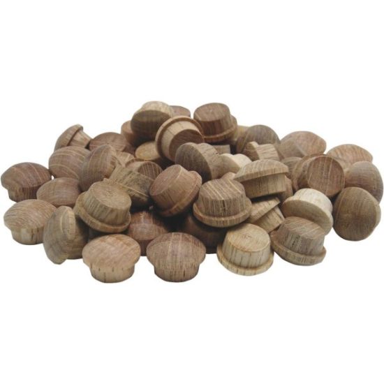 General Tools 1/2 In. Oak Round Head Button Plug (50-Count)