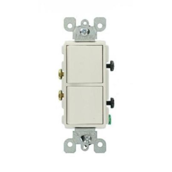 Leviton Single Pole White 15A Duplex Switch