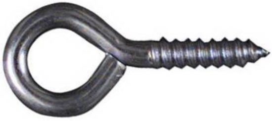 National #104 Zinc Medium Screw Eye (3 Ct.)