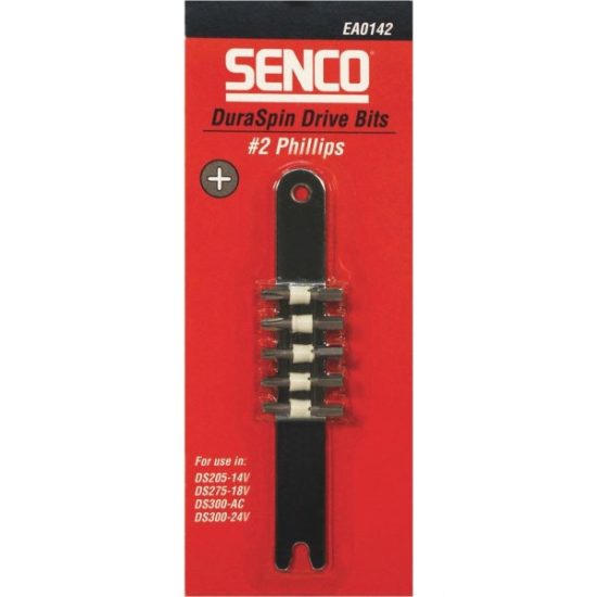 Senco DuraSpin #2 Phillips, DS205-14V, DS275-18V, DS300-AC, DS300-24V Replacement Insert Screwdriver Bit (5-Pack)