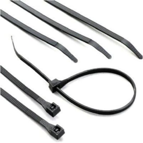 Gardner Bender 8 In. x 0.17 In. Black Nylon Ultra Violet Cable Tie (100-Pack)