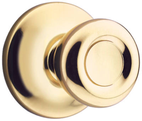 Kwikset Tylo Polished Brass Hall & Closet Door Knob