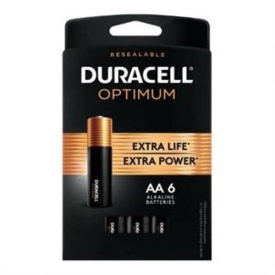 Duracell Optimum AA Alkaline Battery (6-Pack)