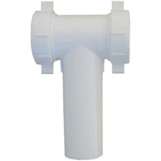 Lasco 1-1/2 In. OD White Plastic Tee