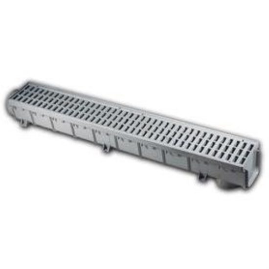 NDS 5 In. x 39-3/4 In. Gray Polypropylene Pro Series Channel Drain
