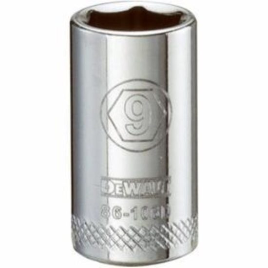 Metric Shallow Socket, 6-Point, 1/4-In. Drive, 9mm