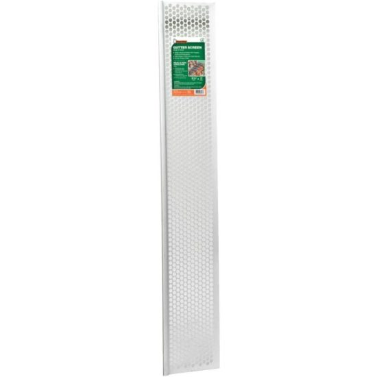 Frost King 6-1/2 In. x 3 Ft. White Vinyl Snap-In Gutter Screen