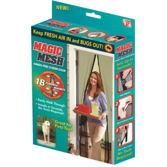 Magic Mesh 39 In. W x 83 In. H Magnetic Single Door Retractable Door Screen
