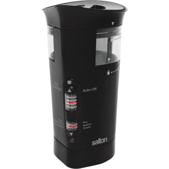 Salton 12-Cup Black Smart Coffee Grinder
