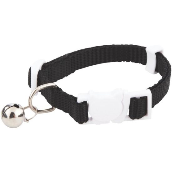 Westminster Pet Ruffin' it Adjustable Reflective Paw Print Cat Collar with Breakaway Clasp