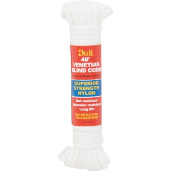 Do it Best 48 Ft. L. x 1/8 In. Diameter Nylon Venetian Blind Cord