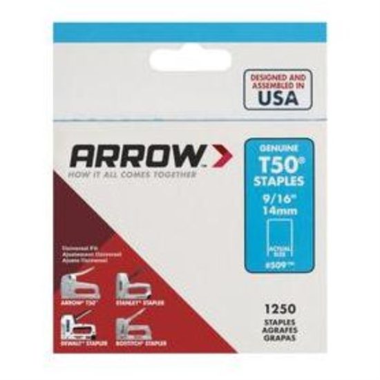 Arrow T50 Heavy-Duty Staple, 9/16 In. (1250-Pack)