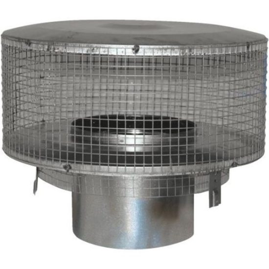 Comfort Flame 8 In. IHP Pipe Chimney Cap with Slip Section for Woodburning Fireplace
