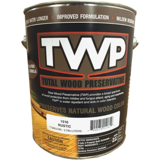 TWP1500 Series Low VOC Wood Preservative Deck Stain, Rustic, 1 Gal.