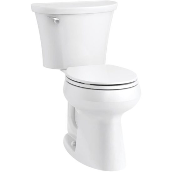 Kohler Cavata White Round Bowl 1.28 GPF Complete Solution Toilet