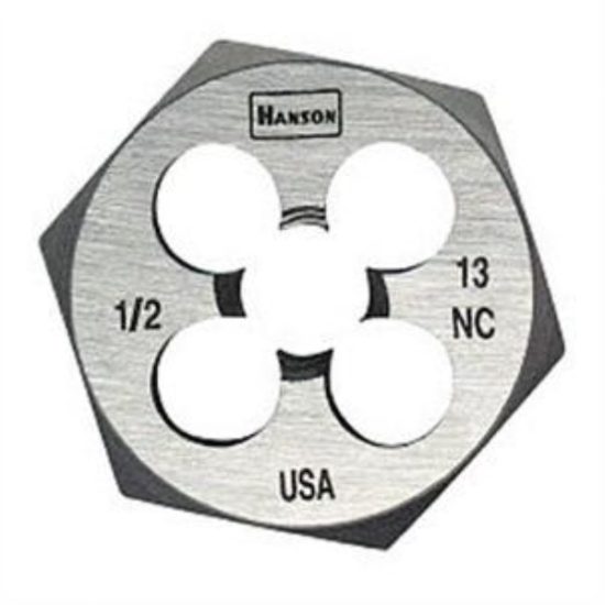 Century Drill & Tool 1/2-13 National Coarse 1 In. Across Flats Fractional Hexagon Die