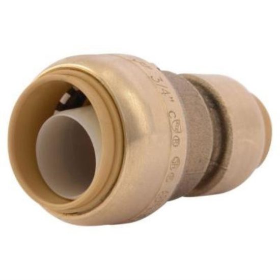 SharkBite 1/2 In. x 3/4 In. Push-to-Connect Brass Coupling