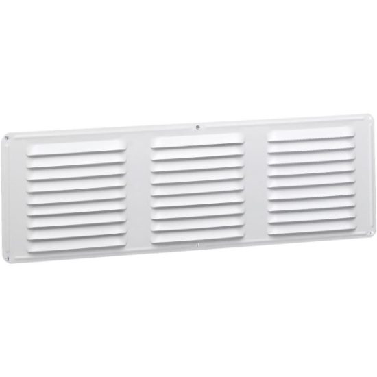 Air Vent 16 In. x 6 In. White Aluminum Under Eave Vent